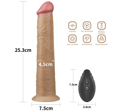 Realistyczne silikonowe żylaste sex dildo 26 cm